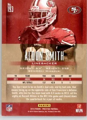 Aldon Smith - 2014 Panini Prestige - #193 - Football - Football Card Single