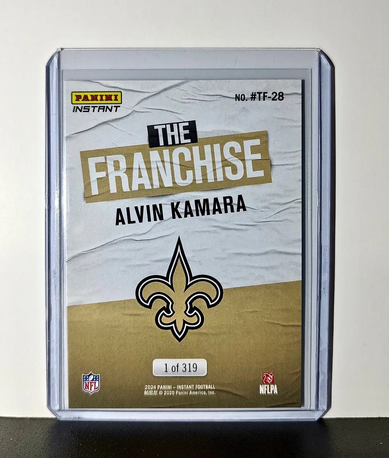 Alvin Kamara 2024 Panini The Franchise NFL #28 Football Card Saints 1 of 319 - Football Card Single