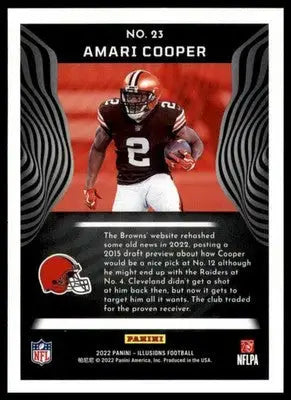 Amari Cooper 2022 Panini Illusions Retail #23 Cleveland Browns - Football Card Single