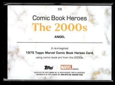 🌟 Angel, 2025 Topps Marvel 1975 Golden Anniversary #58 🌟 - Marvel Card Single