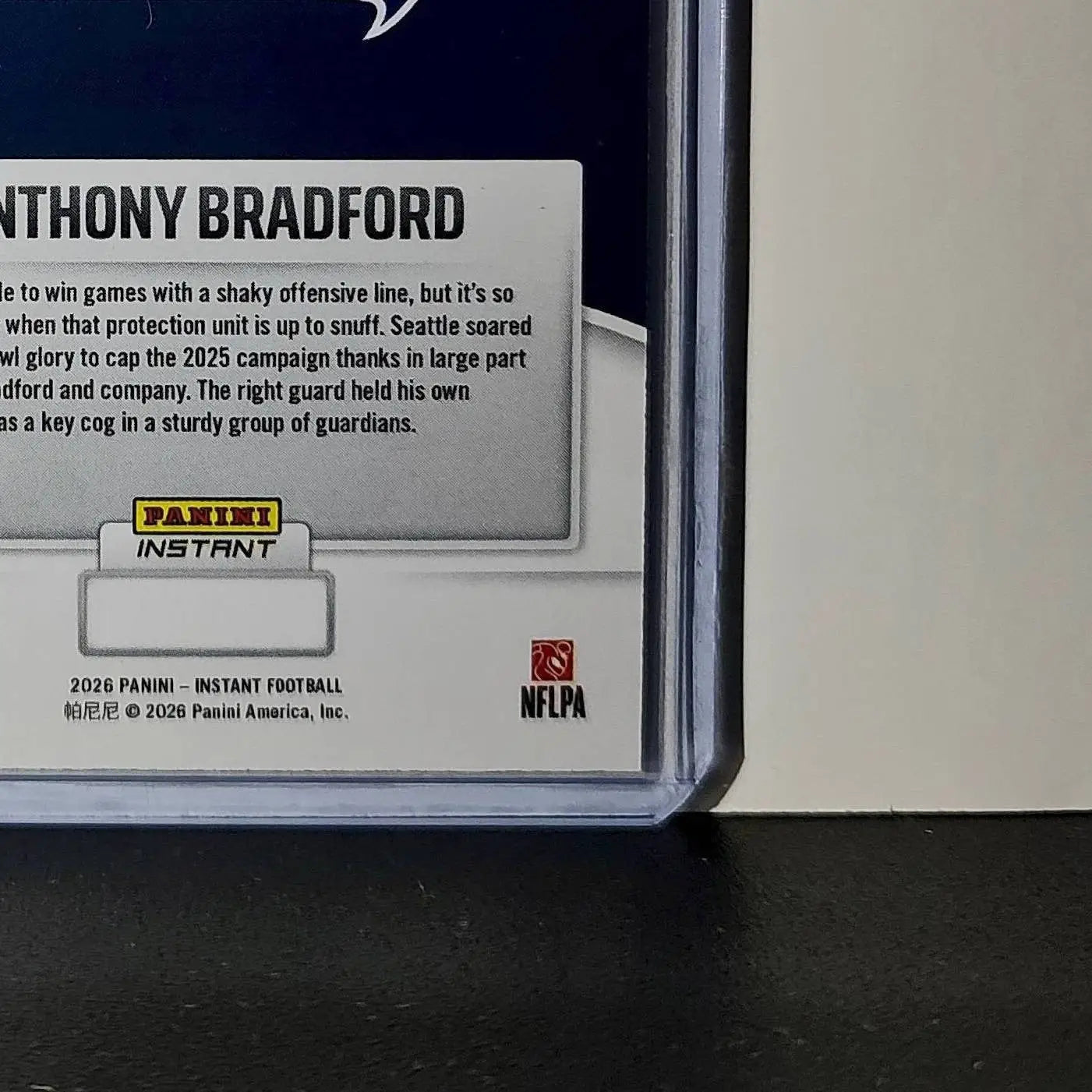 Anthony Bradford 2026 Panini NFL Super Bowl LIX Champions #14 Seattle Seahawks - Football Card Single