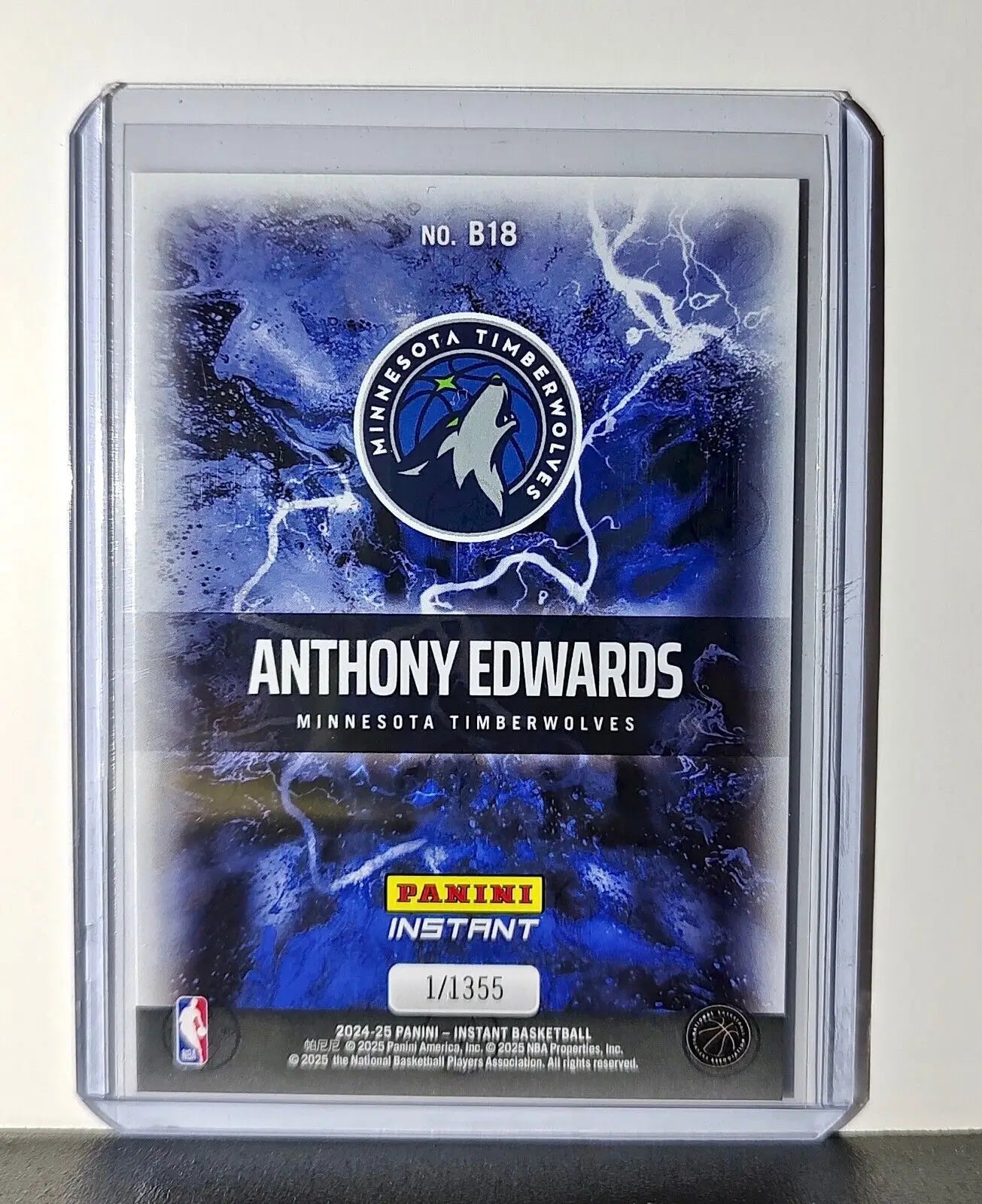 Anthony Edwards 2024-25 Panini NBA #18 Breakaway Card Timberwolves 1/1355 - Basketball Card Single