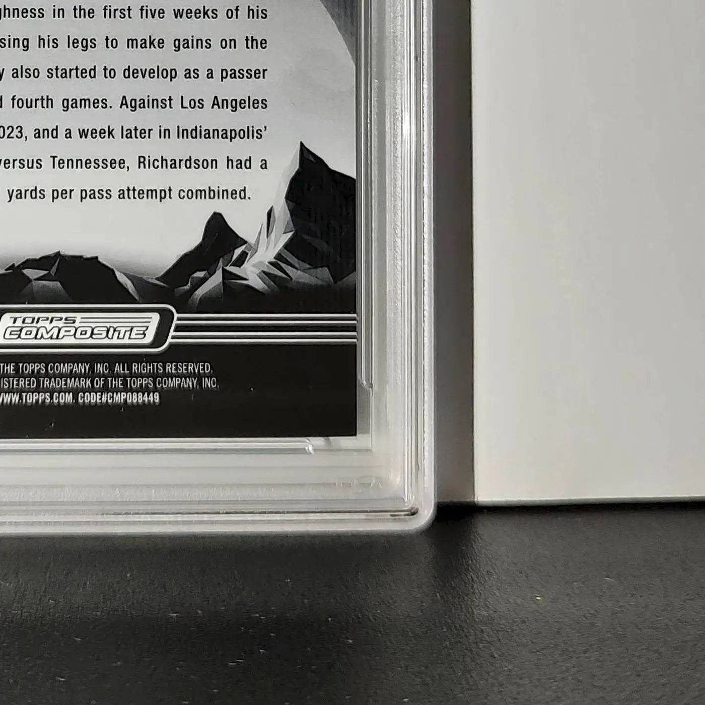 Anthony Richardson 2023 Topps Midnight Rookie #322 PSA 9 Mint