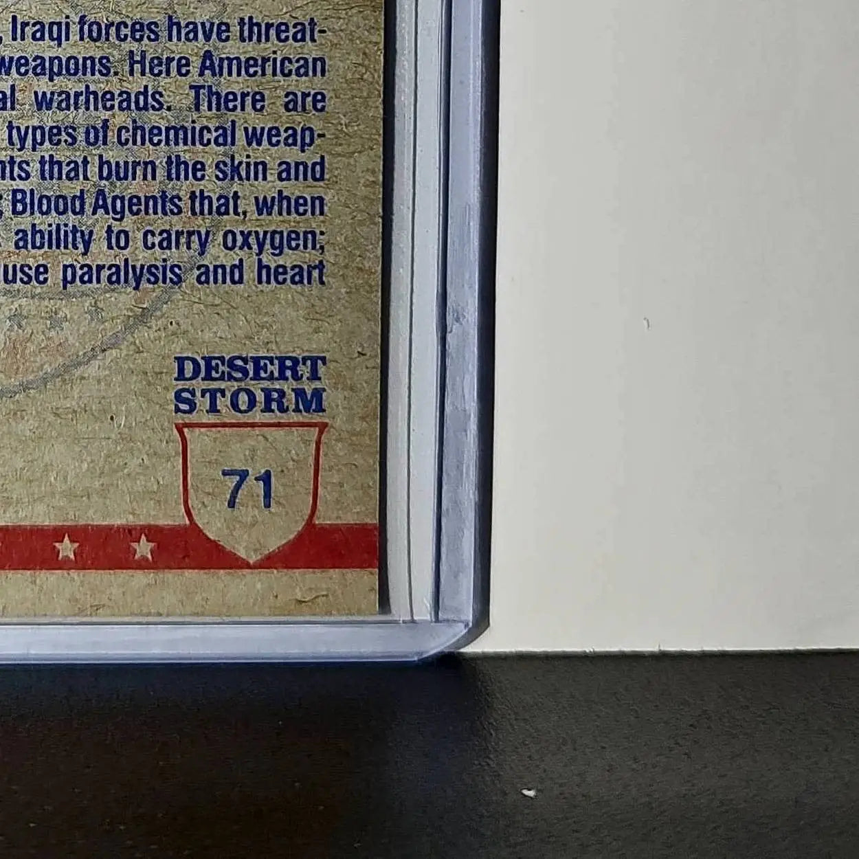 Anti-Aircraft Chemical Defense 1991 Topps Desert Storm #71 Card