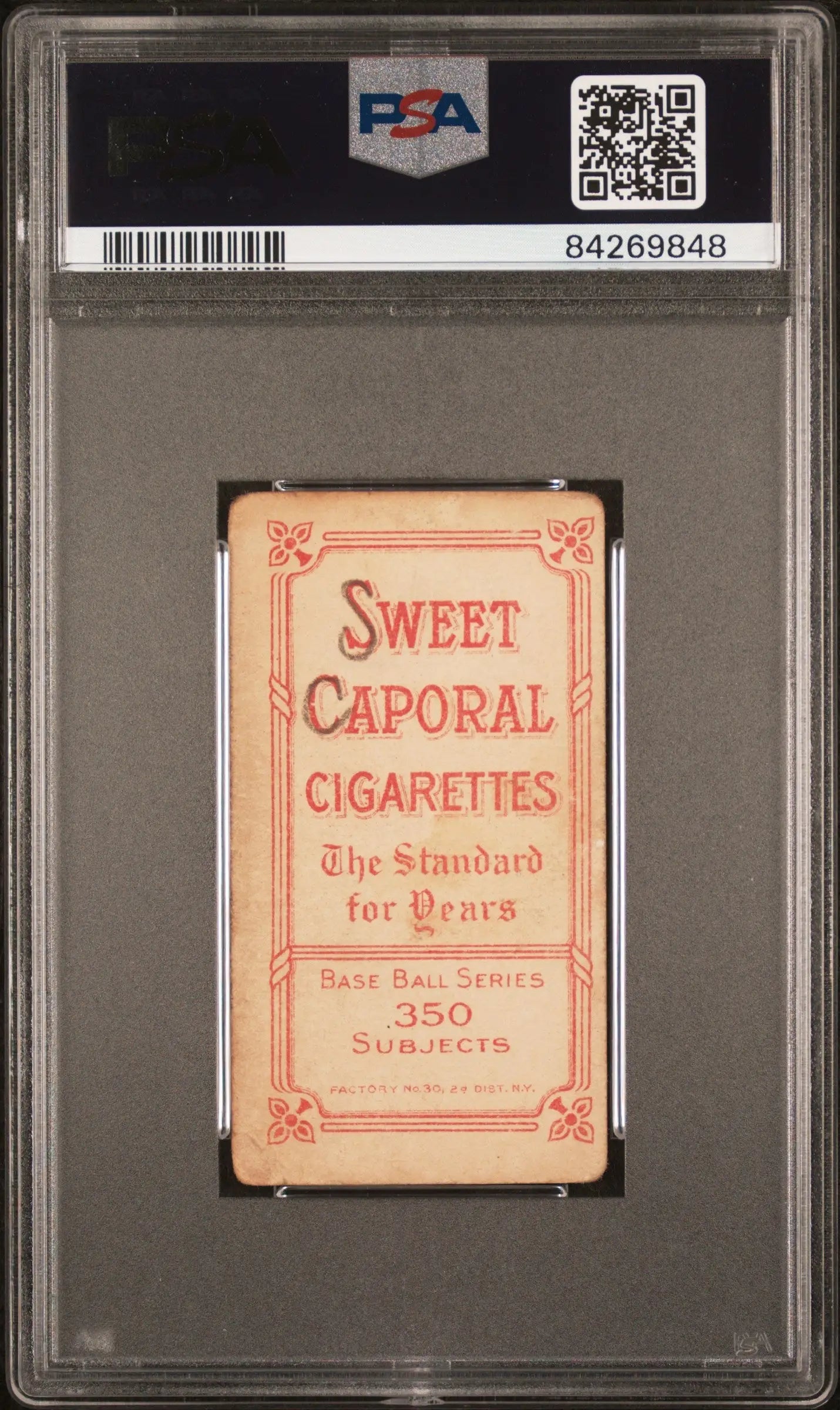 Art Kruger Krueger 1909-11 T206 Sweet Caporal 350/30 PSA 2 Good MK - Baseball Card Single