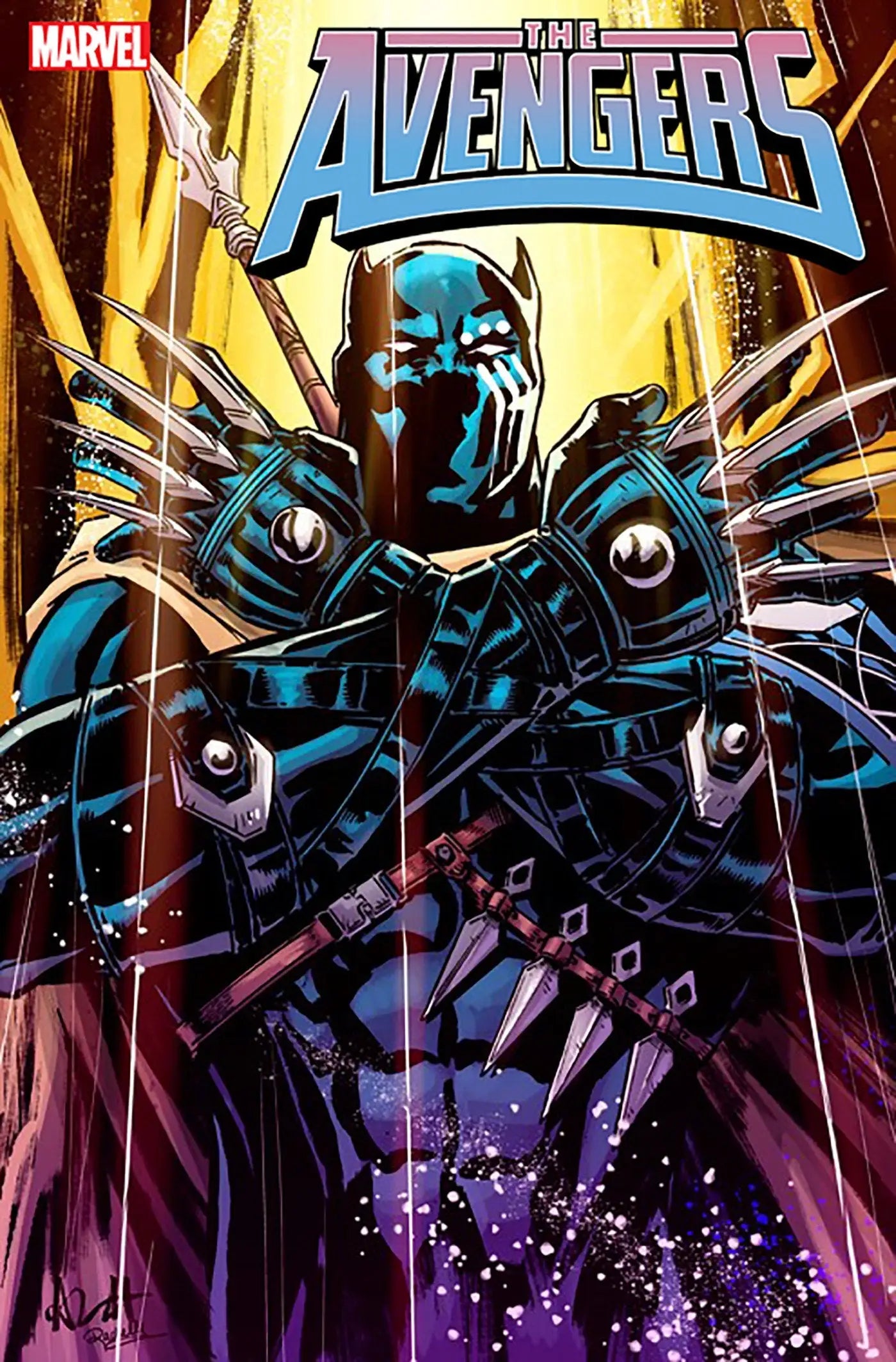 Comic book cover of Avengers #23 Black History Month Variant featuring Black History Month theme