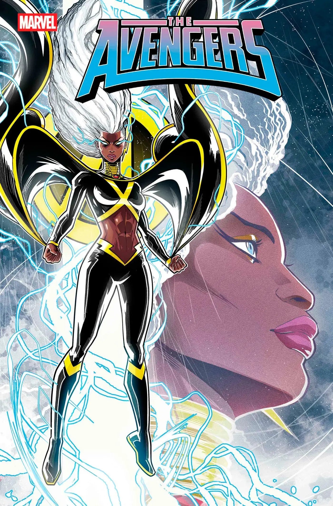 Avengers comic book cover featuring Luciano Vecchio Storm Variant with Storm Variant Doom