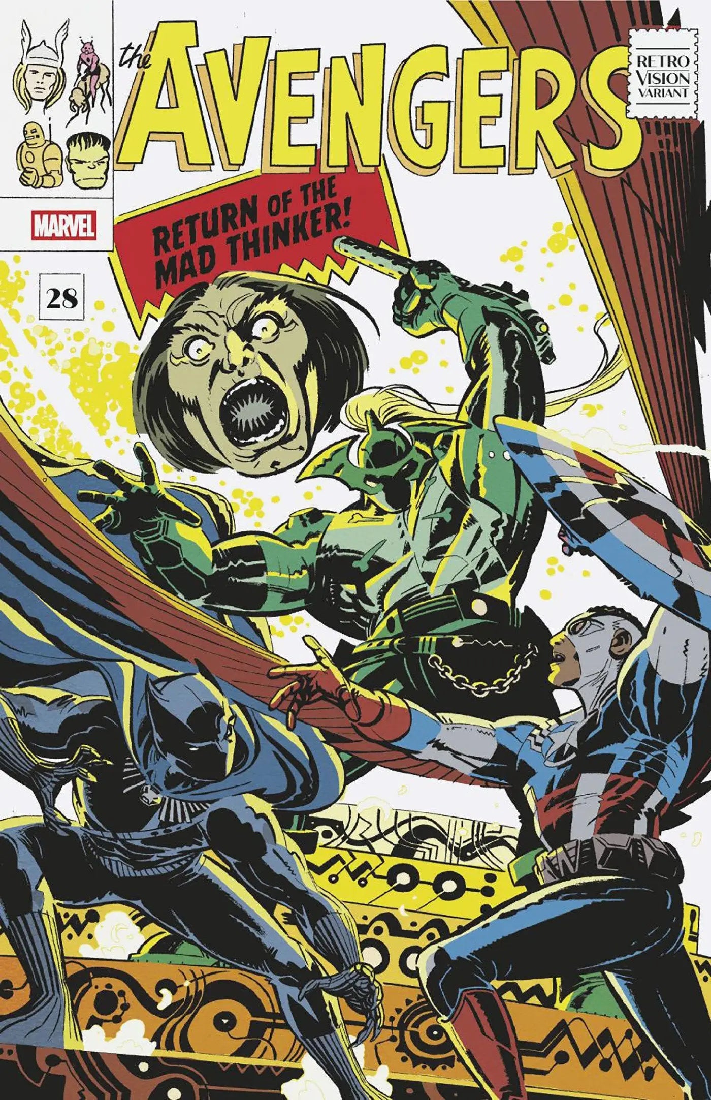 Avengers comic book cover featuring Wes Craig Retrovision Variant Craig Retrovision Variant