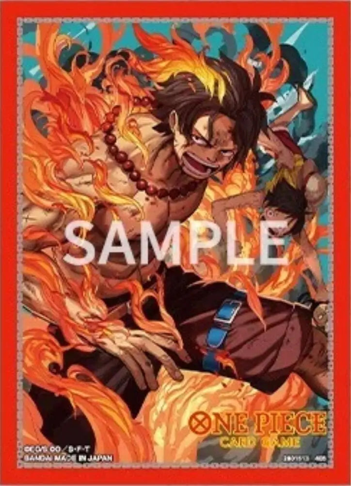Bandai One Piece Card Game: 70ct Card Sleeves - Portgas.D.Ace - Gaming Supplies - Card Sleeves