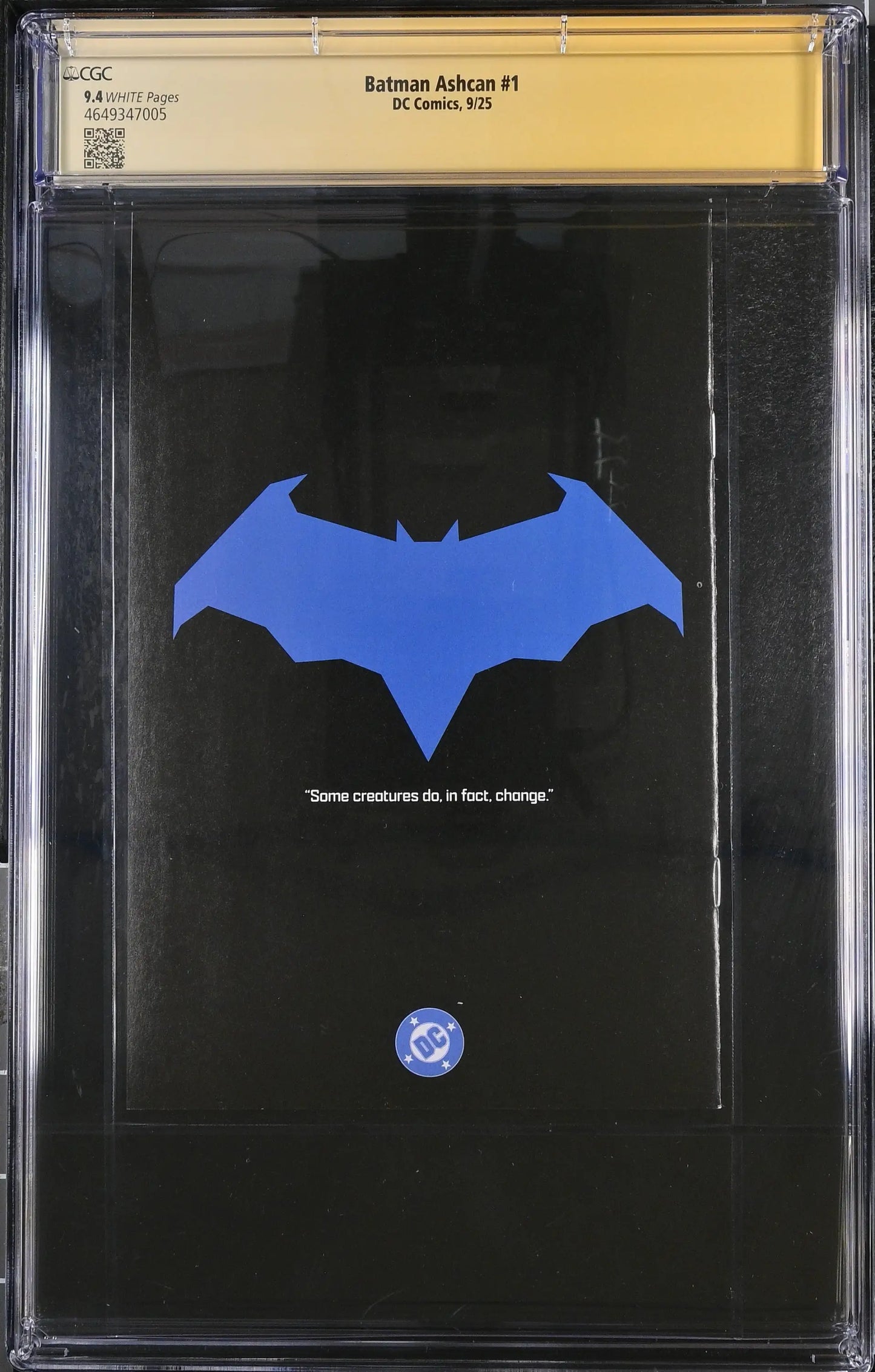 Batman #1 Ashcan SDCC (2025) CGC 9.4 Signed & Sketch by Matt Fraction - Comic Book