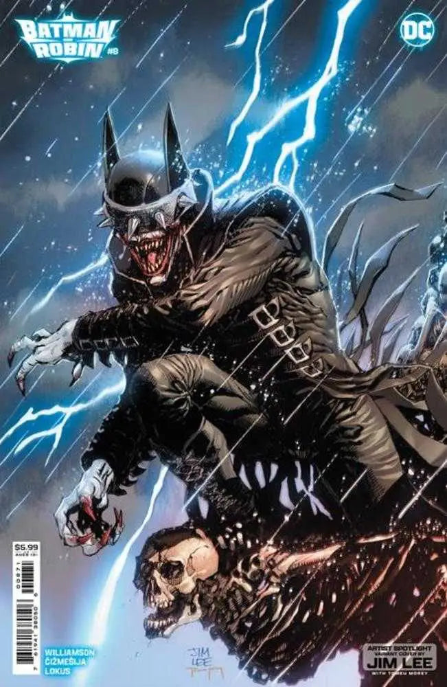 Batman And Robin #8 Cover D Jim Lee Artist Spotlight Card Stock Variant - Comic Book