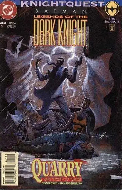 Comic book cover of Batman Legends of the Dark Knight 61 featuring Bruce Wayne