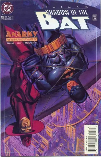 Batman comic book cover featuring Batman Shadow of the Bat 1995 #41 from Gotham City