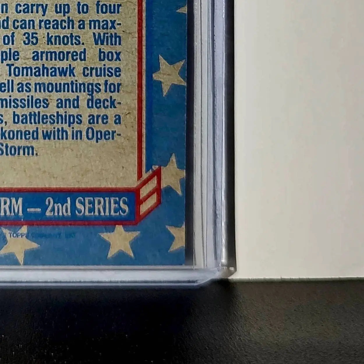 Battleship Cannons 1991 Topps Desert Storm #102 Card