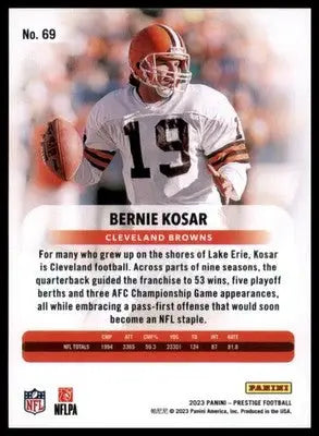 Bernie Kosar 2023 Panini Prestige #69 Cleveland Browns