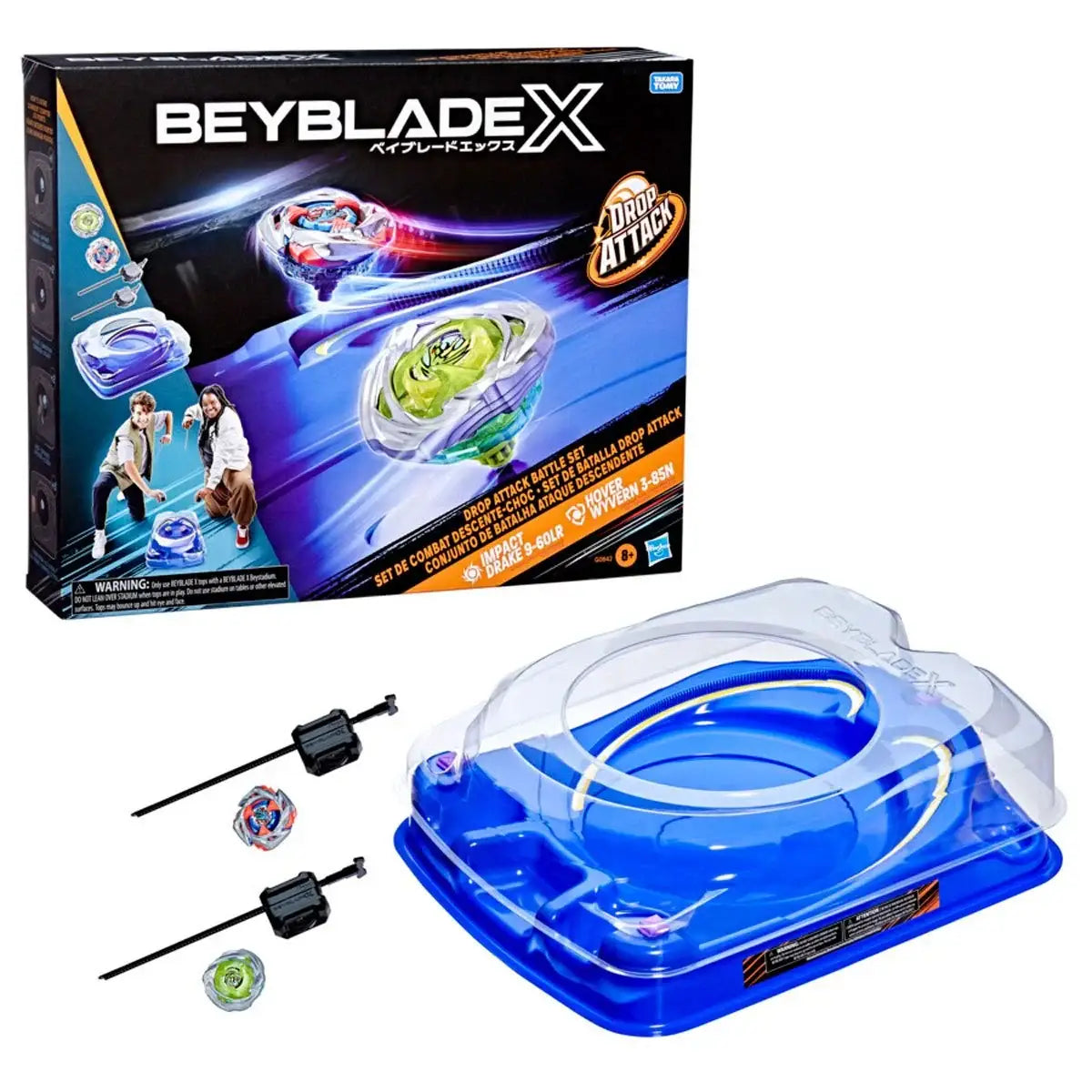 Beyblade X Drop Attack Battle Set with Beystadium Arena - Action Figure & Toy
