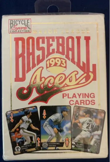 Bicycle MLB 1993 Aces Playing Cards complete set sealed - Baseball Card Box