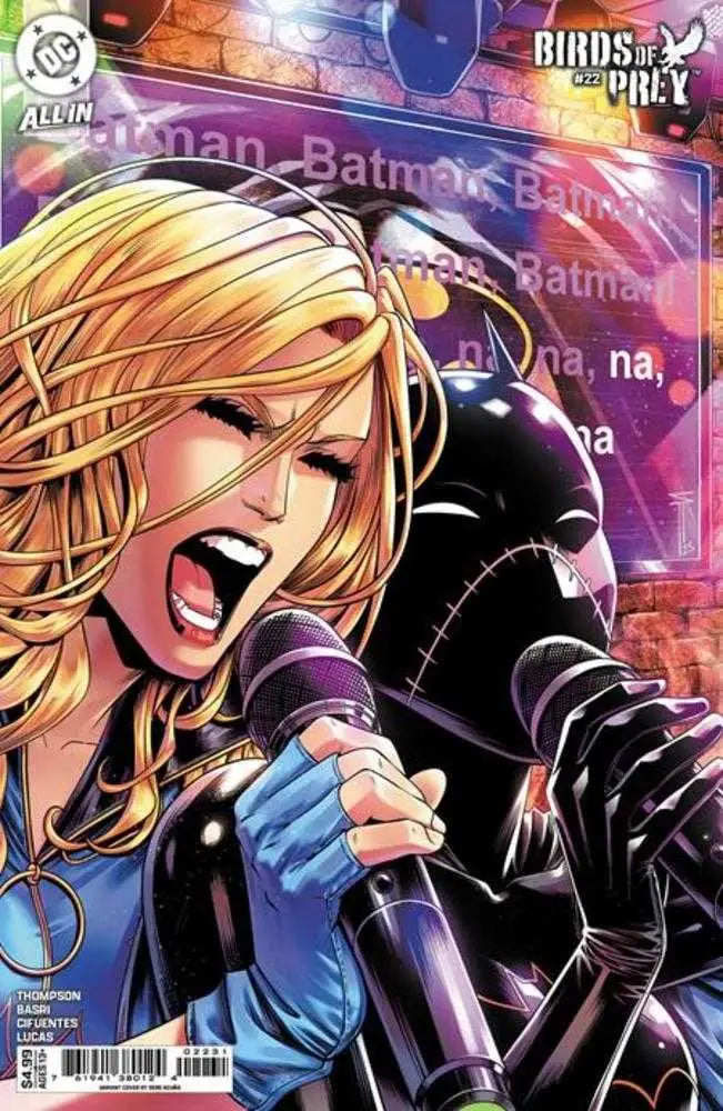 Birds of Prey comic book Cover C Serg Acuna card stock variant featuring dynamic artwork