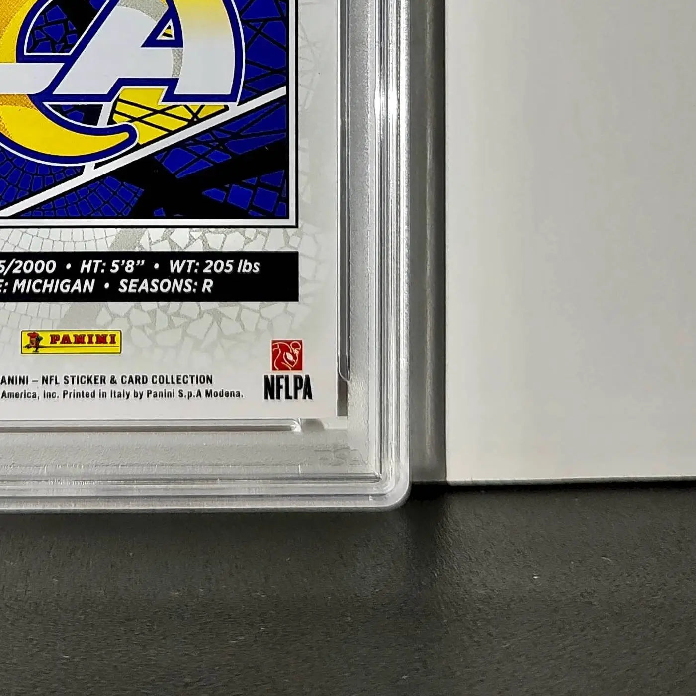 Blake Corum 2024 Panini Sticker Collection 127/299 #95 Red Foil PSA 10 Gem Mint - Other