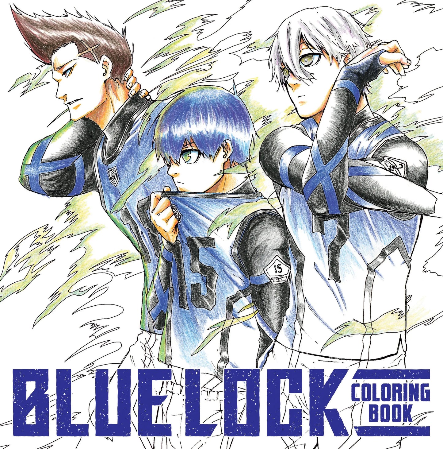 Blue Lock coloring book featuring exclusive Blue Lock illustrations for fans and coloring enthusiasts