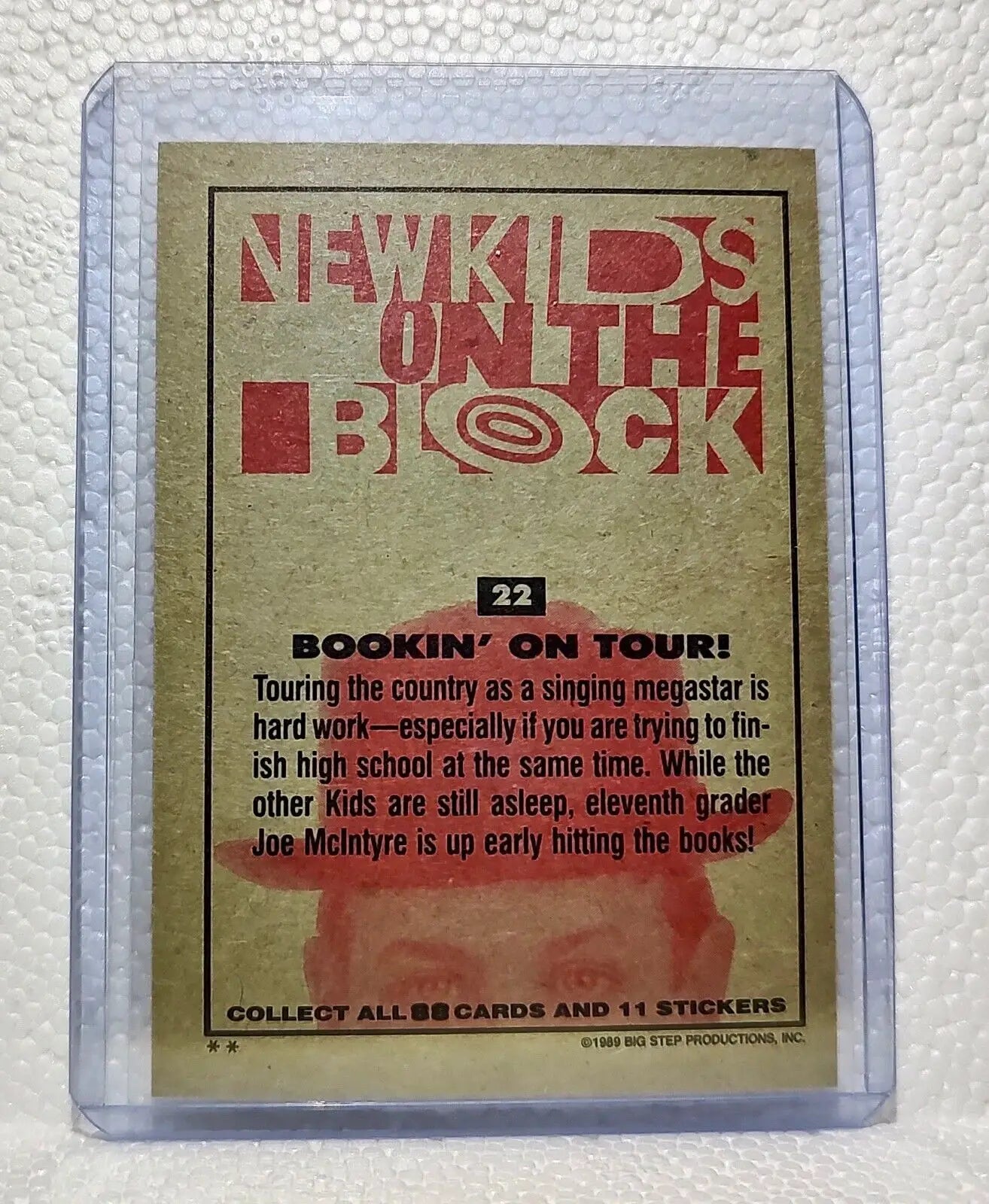 Bookin’ on Tour! 1989 New Kids on the Block #22 Trading Card