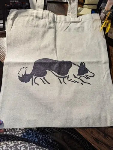Border Collie Canvas Tote - Apparel