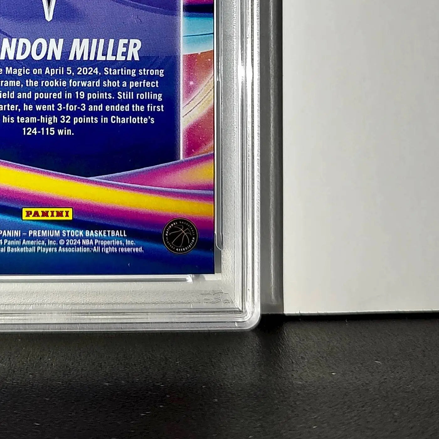 Brandon Miller 2023 Panini Hoops Premium Anti Gravity #11 Disco Prizm PSA 10 Gem