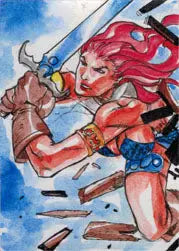 Breygent Dynamite Red Sonja 2012 Sketch Card by Jez Rojales - Other
