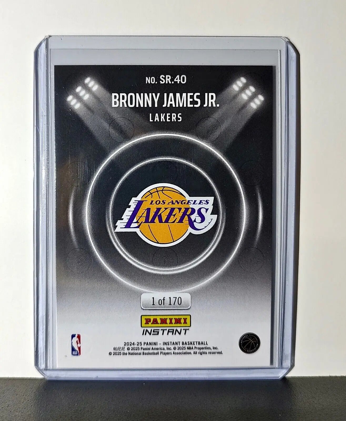 Bronny James Jr. Rookie 2024-25 Panini Spotlight Rookies NBA #40 Lakers 1 of 170