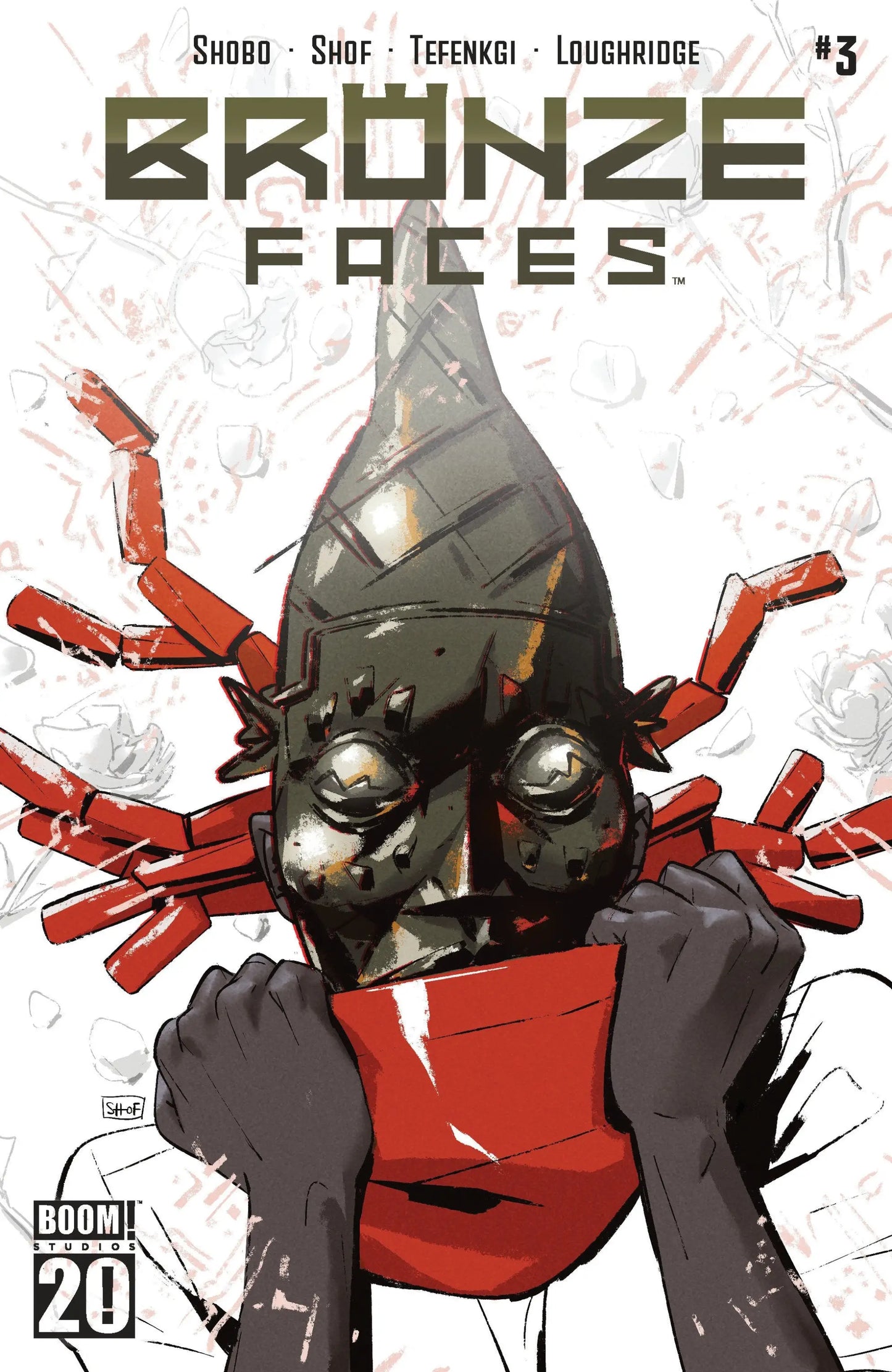 Comic book cover of Bronze Faces #3 A Main Dressed Shof featuring main dressed artwork
