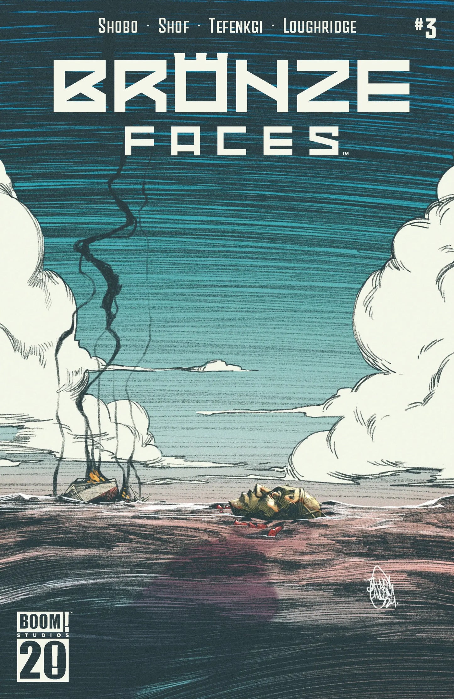 Bronze Faces #3 B Variant Dressed Lindsay comic book cover featuring Bronze Faces characters