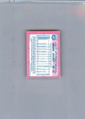 Brook Jacoby - 1991 Topps Micro - #47 - Baseball - Baseball Card Single