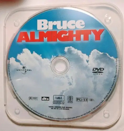 Bruce Almighty Jim Carrey widescreen DVD disc only product image