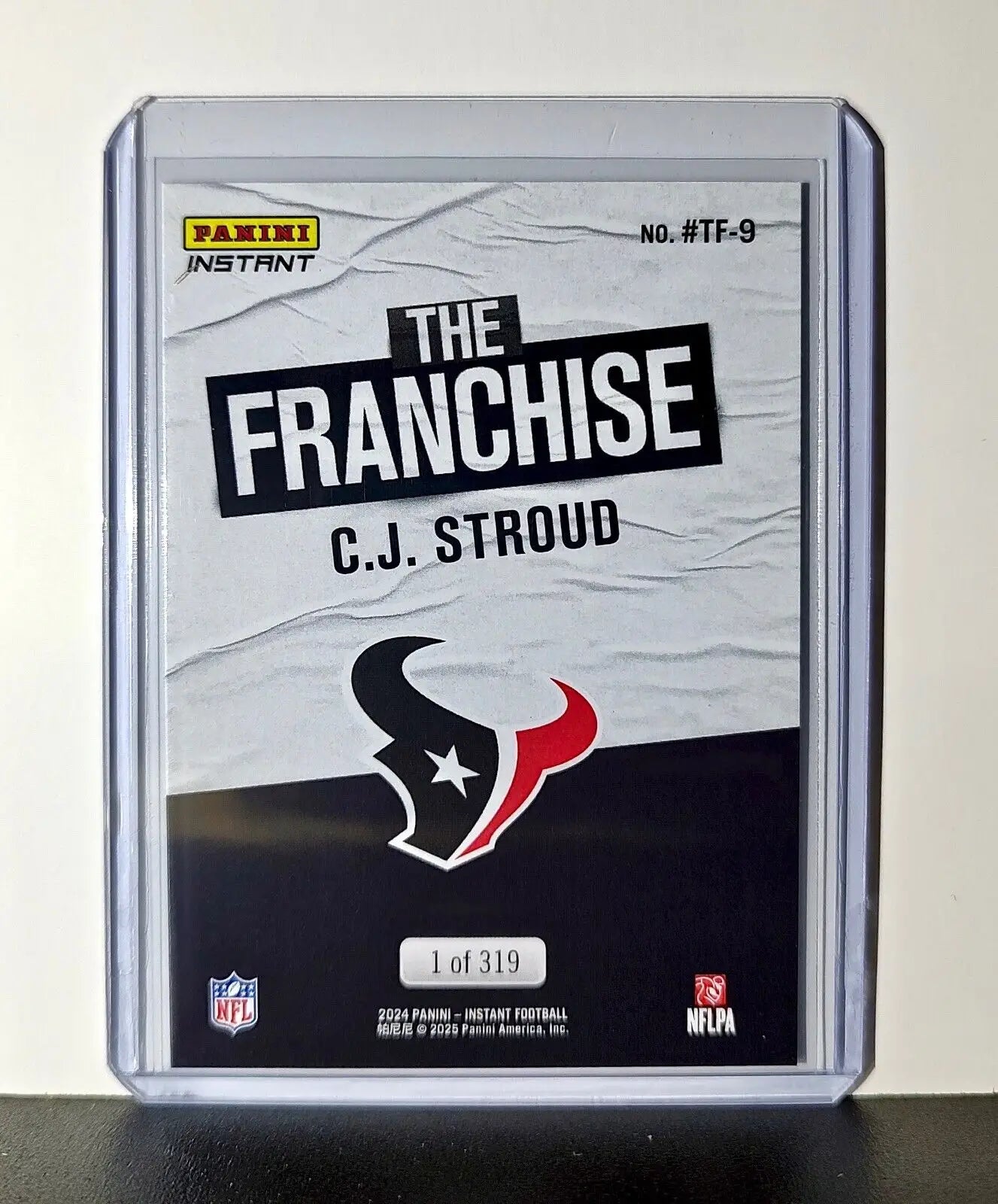 C.J. Stroud 2024 Panini The Franchise NFL #9 Football Card Texans 1 of 319 - Football Card Single