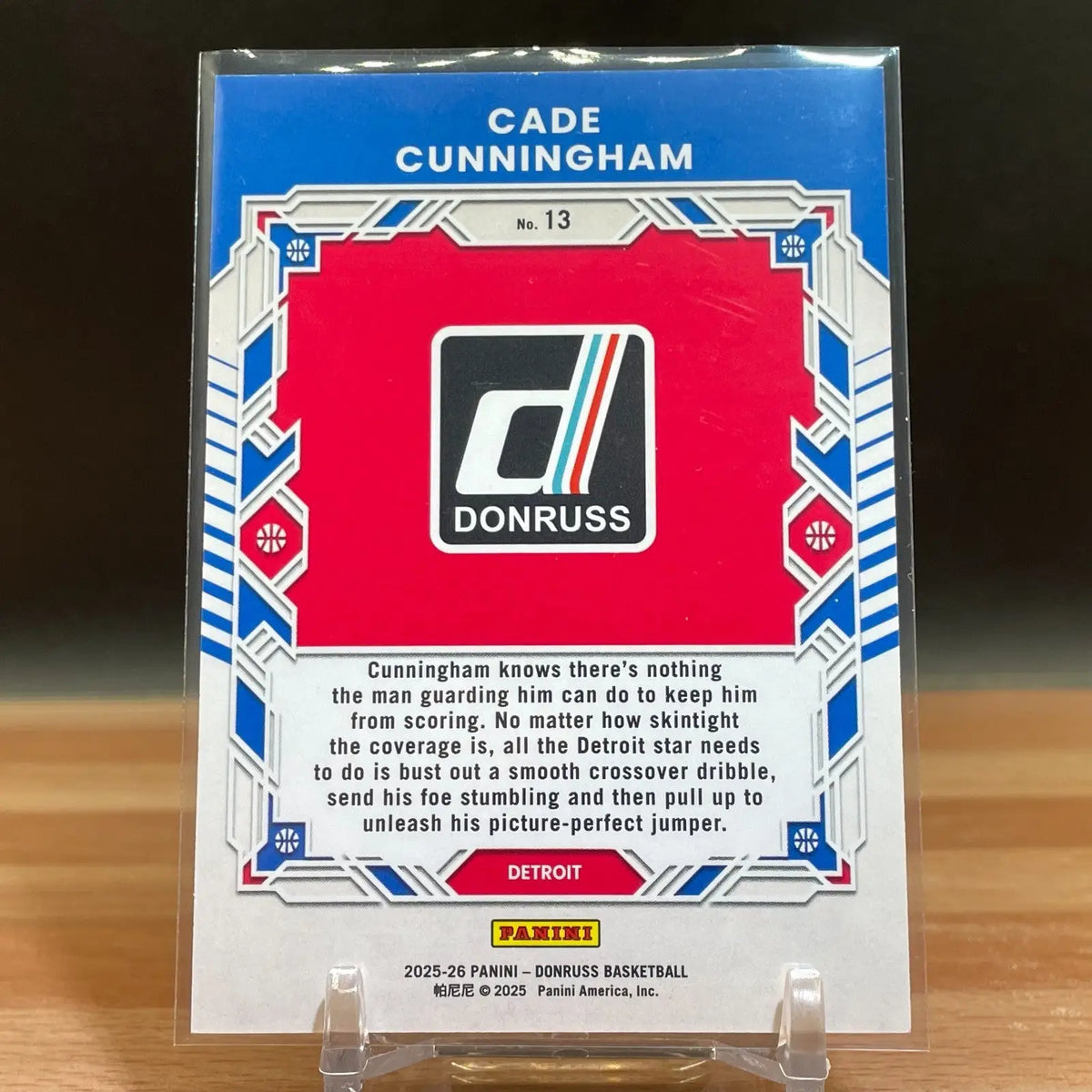 Cade Cunningham 2025-26 Panini Donruss /75 Red Elite Series Pistons #13 CG96 - Basketball Card Single