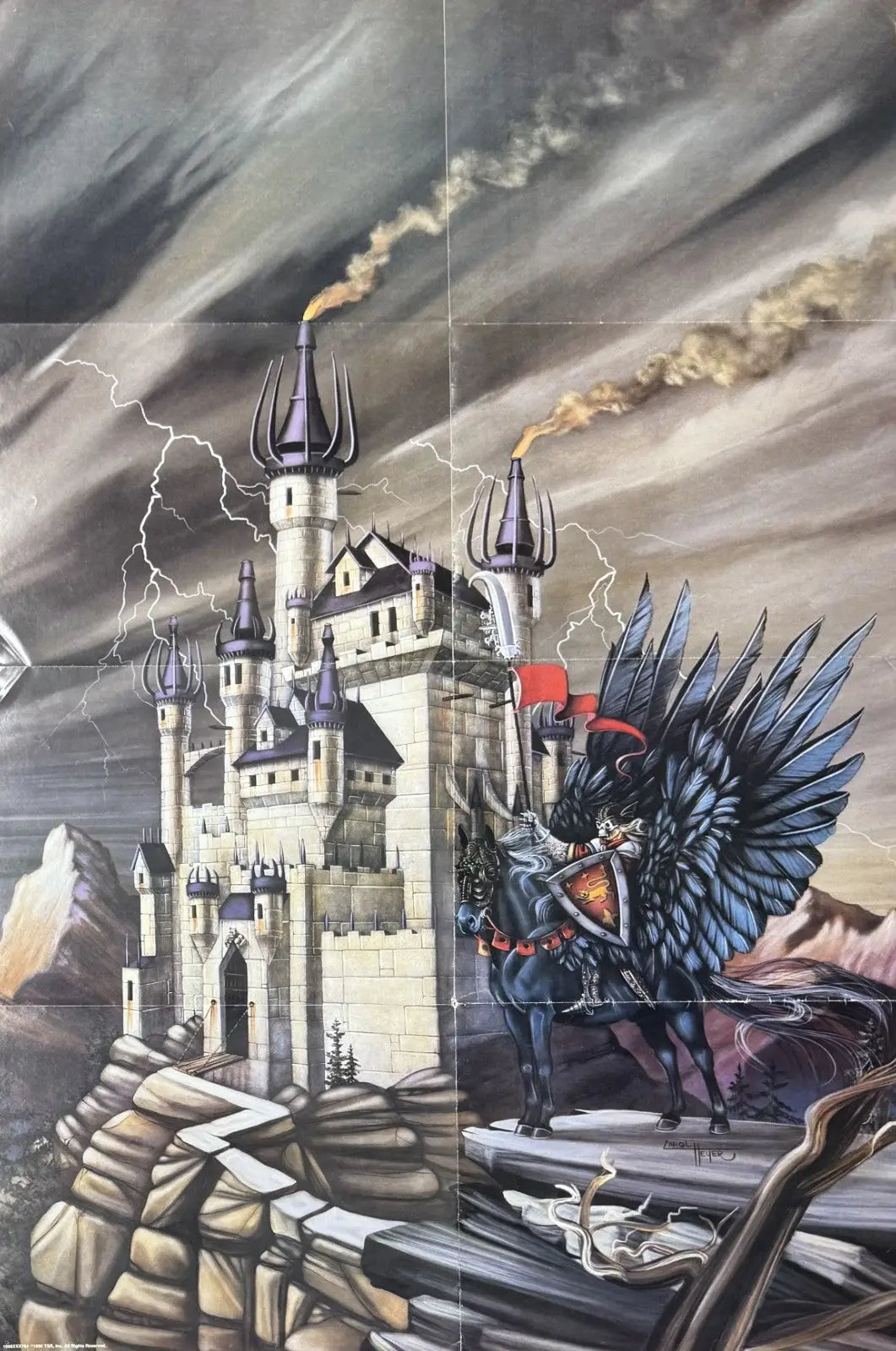 Carol Heyer TSR D&D Poster 1990 from Castles Box Set - Collectibles
