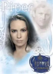 Portrait of a woman with long dark hair on a San Diego promo card background