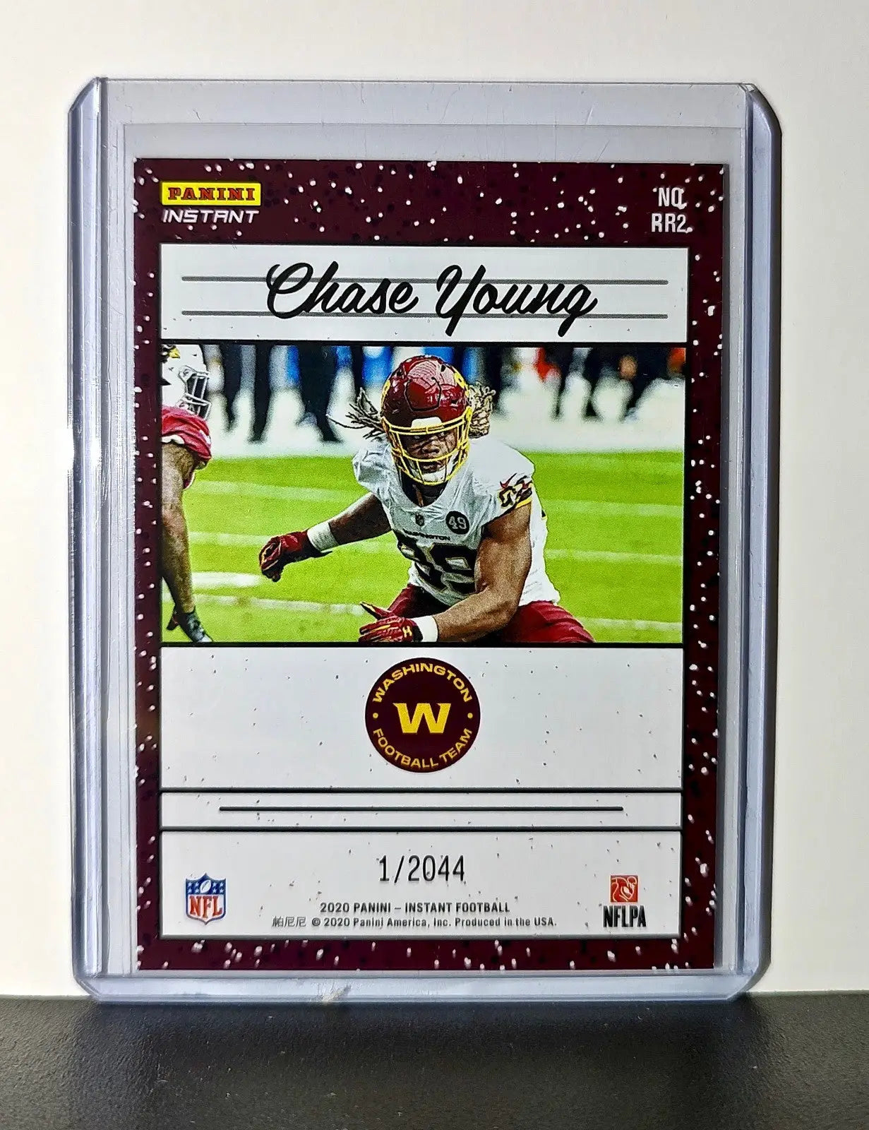Chase Young Rookie 2020 Panini NFL #2 Rated Rookie Card Washington Football Team - Football Card Single