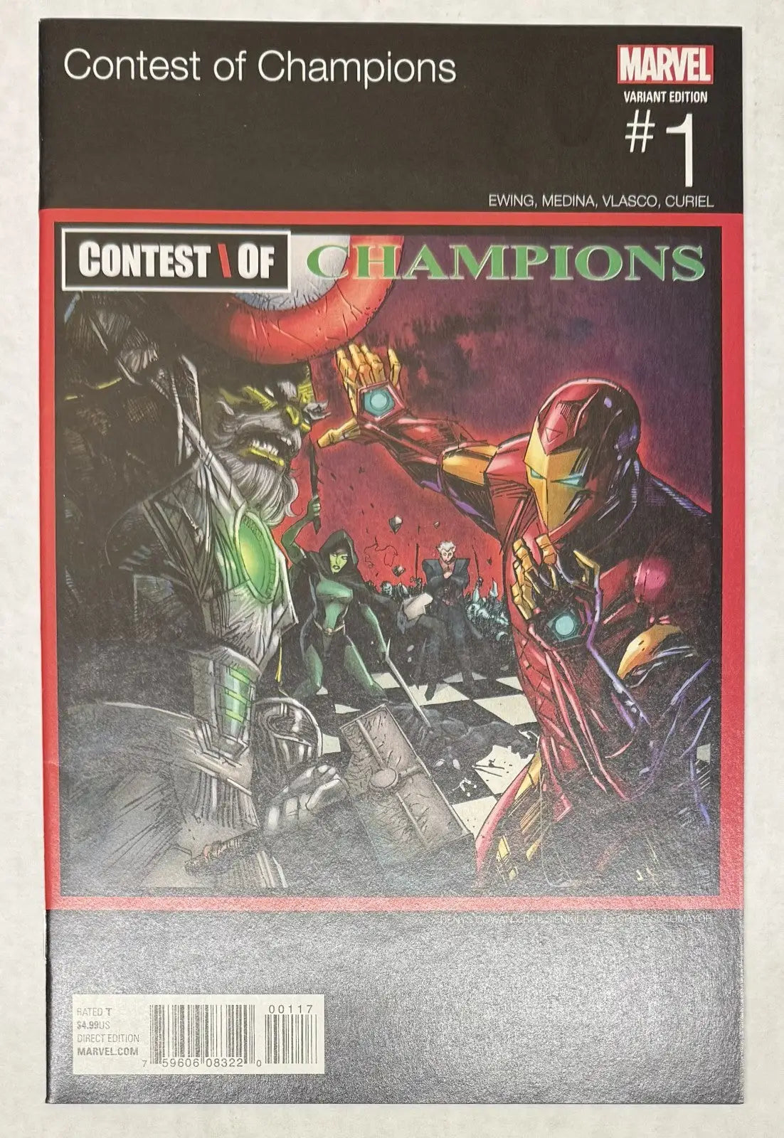 CONTEST OF CHAMPIONS #1 (2015) 1st Appearance White Fox Hip Hop Variant Marvel - Comic Book