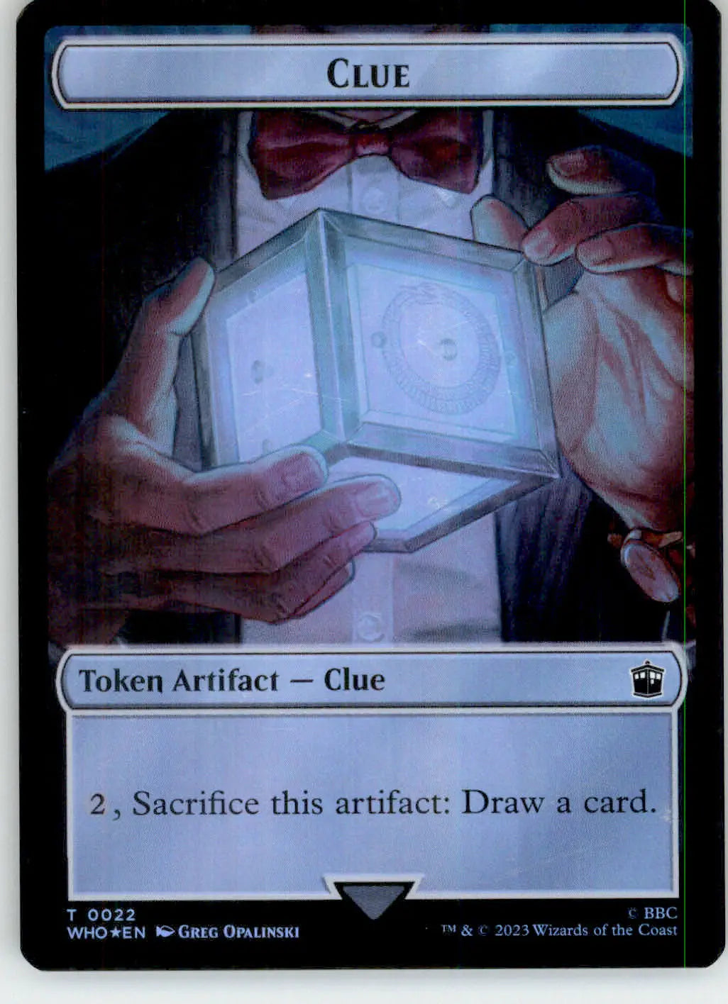 Copy // Clue Token - Universes Beyond: Doctor Who - 1 // 22 - Foil NM Magic - Magic Card Single