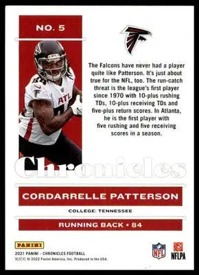 Cordarrelle Patterson 2021 Panini Chronicles Pink #5 Atlanta Falcons - Football Card Single