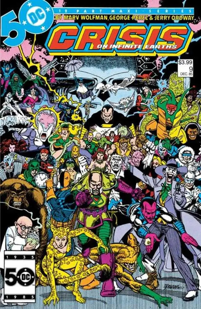 Crisis On Infinite Earths #9 Facsimile Edition Cover A George Perez - Comic Book