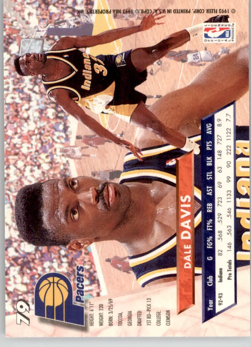 Dale Davis - 1993-94 Ultra - #79 - Basketball - Basketball Card Single