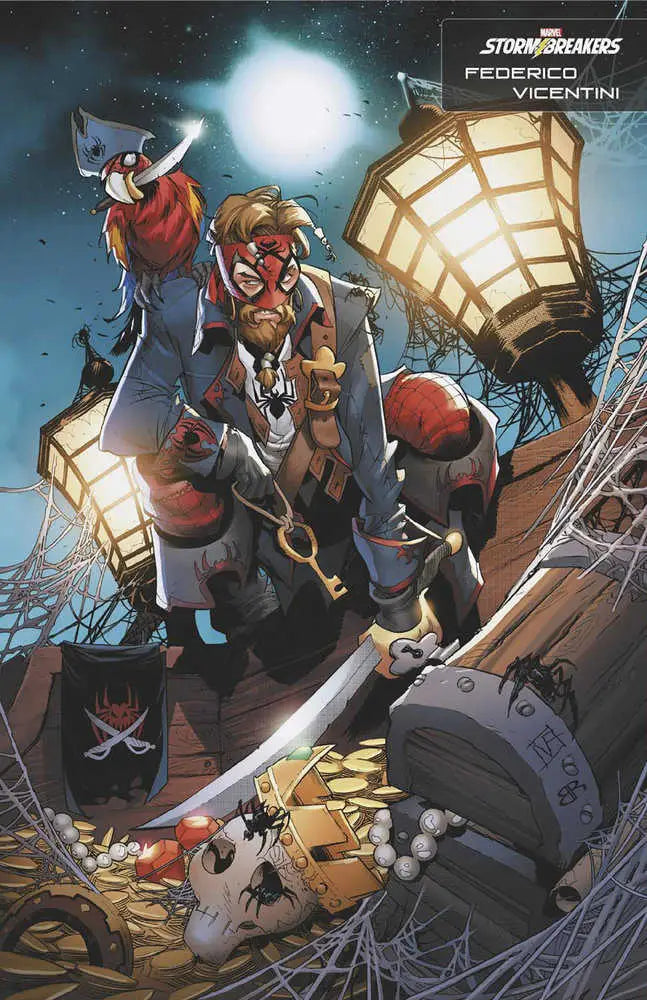 Comic book cover art of steampunk pirates with lanterns for Deadly Hands Of Kung Fu