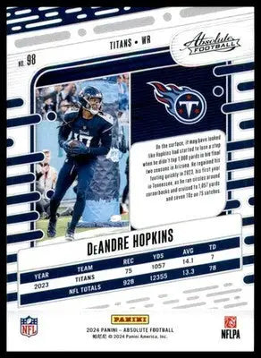 DeAndre Hopkins 2024 Panini Absolute Retail #98 Tennessee Titans - Football Card Single