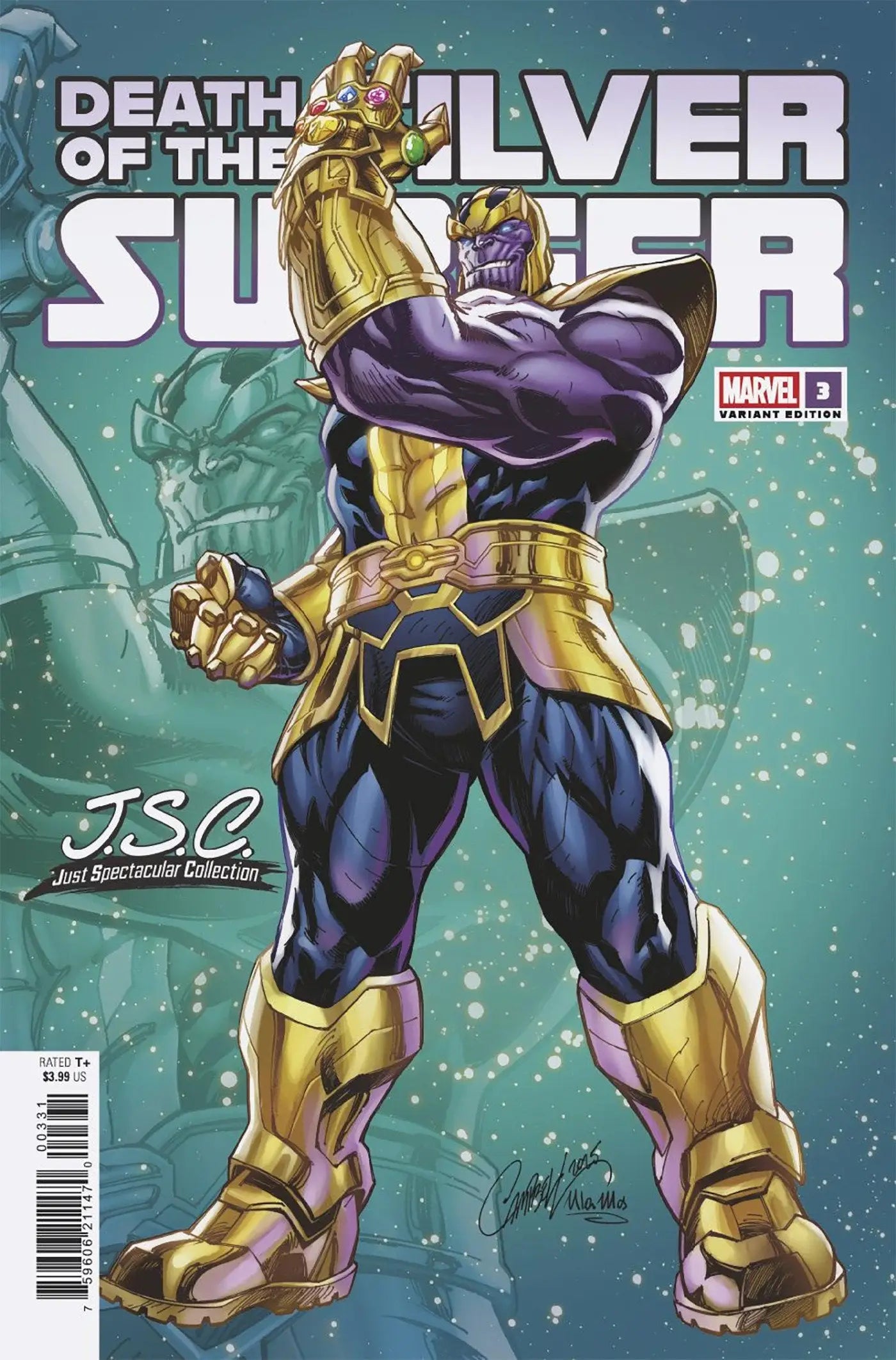 Death Of The Silver Surfer #3 J. Scott Campbell Just Spectacular Collection Variant - Comic Book