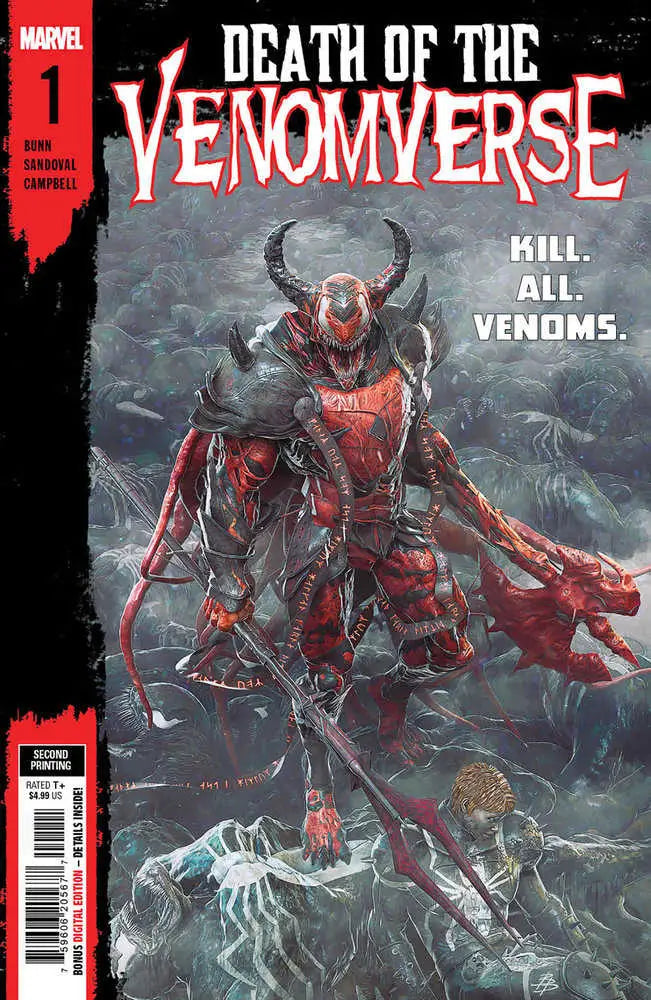 Death Of The Venomverse 1 Bjorn Barends 2nd Print Variant - Comic Book