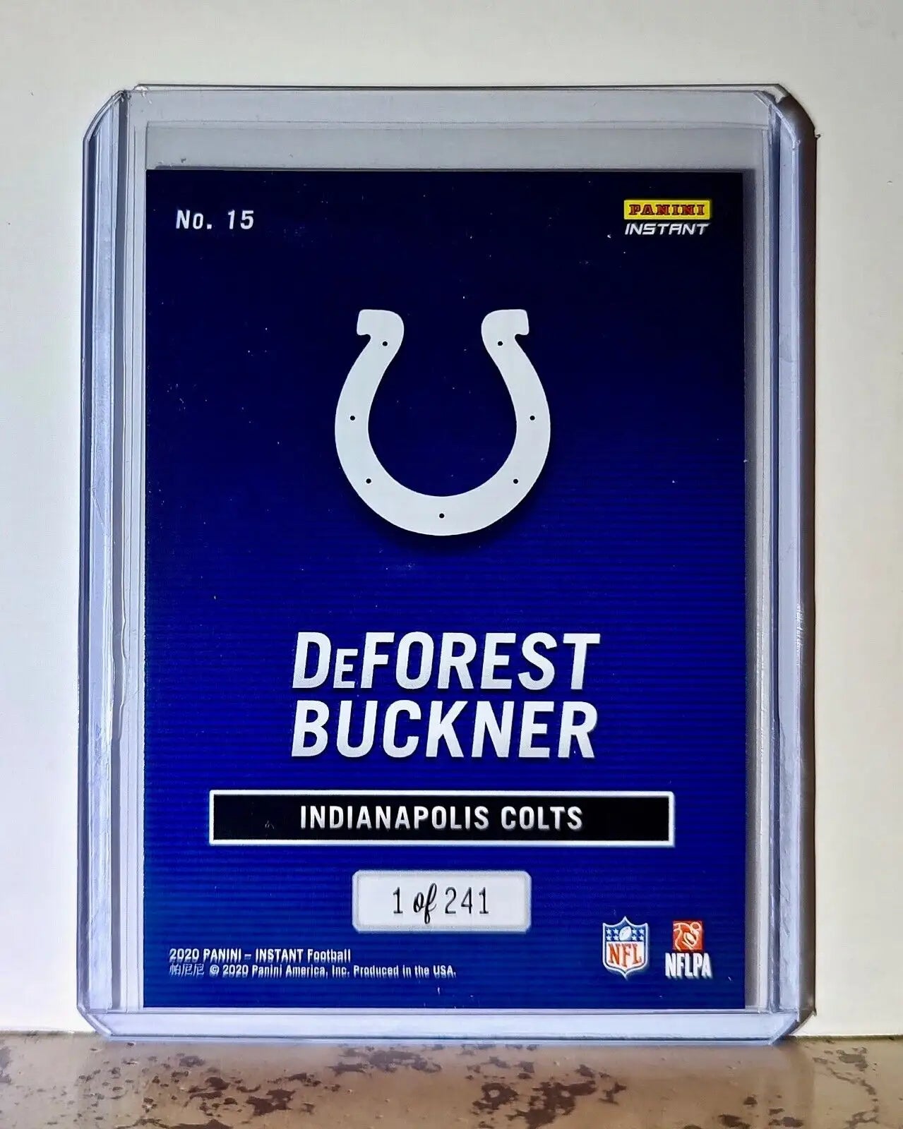 DeForest Buckner 2020 Panini All-Pro NFL #15 Card 1/241 Indianapolis Colts - Football Card Single