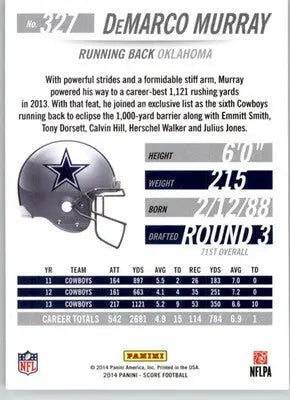 Demarco Murray - 2014 Score - #327 - Football - Football Card Single