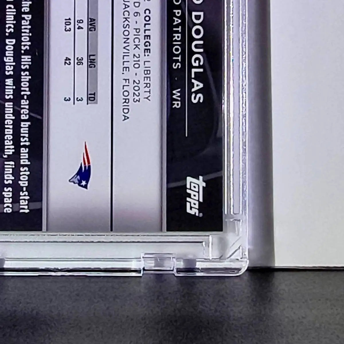 Demario Douglas 2025 NFL Topps Black Chrome #70 Silver Refractor 56/299 Patriots - Football Card Single